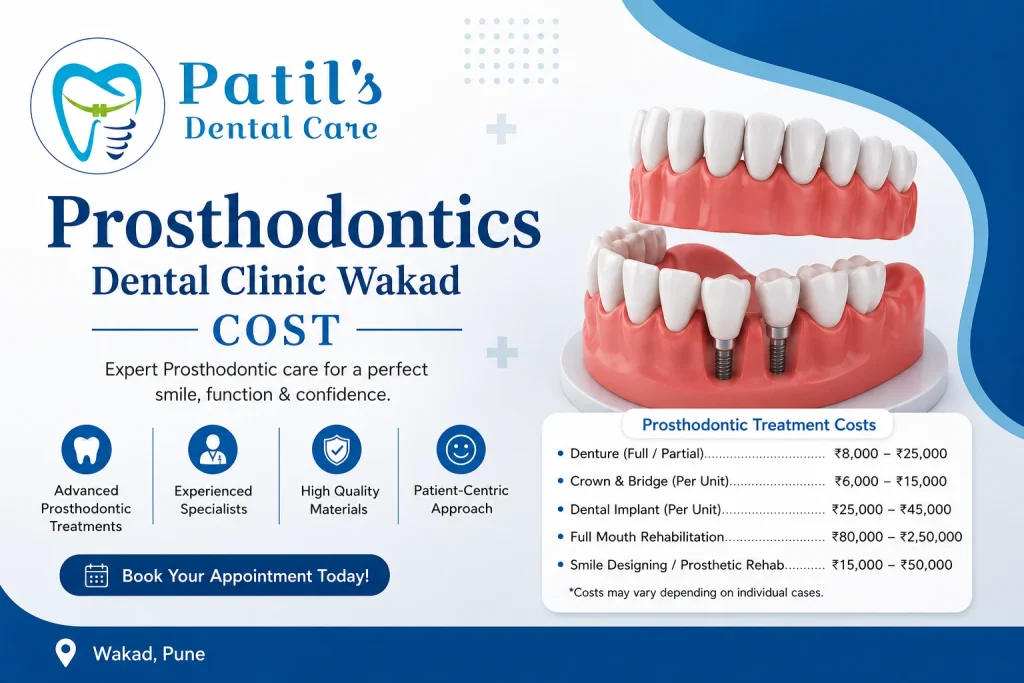 prosthodontics dental clinic Wakad cost